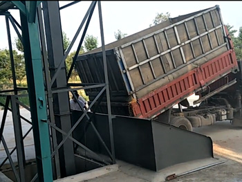 500tons steel silo raw material receiving part